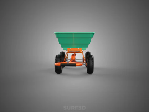 BEACH SAND SEA UTILITY CART WAGON TRAILER TROLLEY DOLLY TRUCK PL 3D Model