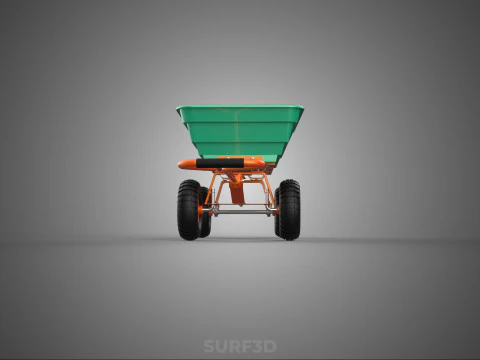 BEACH SAND SEA UTILITY CART WAGON TRAILER TROLLEY DOLLY TRUCK PL 3D Model