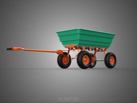 BEACH SAND SEA UTILITY CART WAGON TRAILER TROLLEY DOLLY TRUCK PL 3D Model