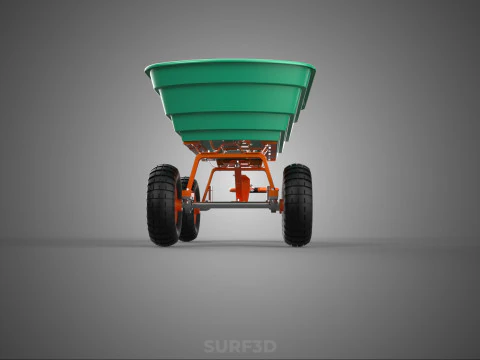 BEACH SAND SEA UTILITY CART WAGON TRAILER TROLLEY DOLLY TRUCK PL 3D Model