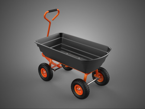 ЗОВНІШНІЙ КОНСТРУКЦІЙНИЙ ВІЗОК ВАЗОК РУЧНИЙ ВІЗОК ПЛАТФОРМА ПІДДОН 4W 3D Модель