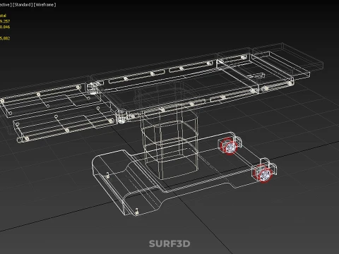 TABLE D'OP&Eacute;RATION CHIRURGICALE LIT DE CHIRURGIEN BANQUETTE DE CHIRURGIE SI&Egrave;GE M&Eacute;DICAL Modèle 3D