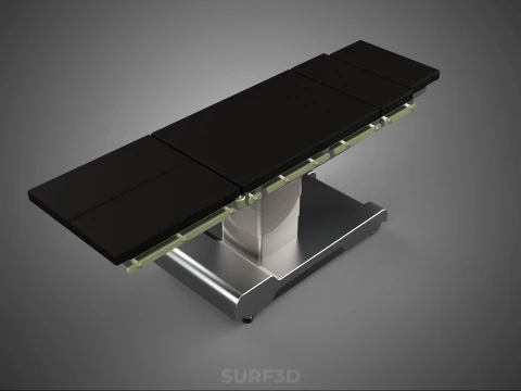 STANDARD MODULAR SURGICAL OPERATING TABLE BED SURGERY BENCH SEAT 3D Model