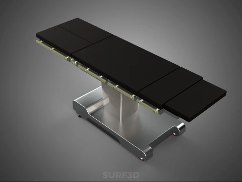 STANDARD MODULAR SURGICAL OPERATING TABLE BED SURGERY BENCH SEAT 3D Model