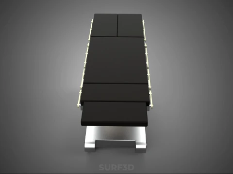 STANDARD MODULAR SURGICAL OPERATING TABLE BED SURGERY BENCH SEAT 3D Model