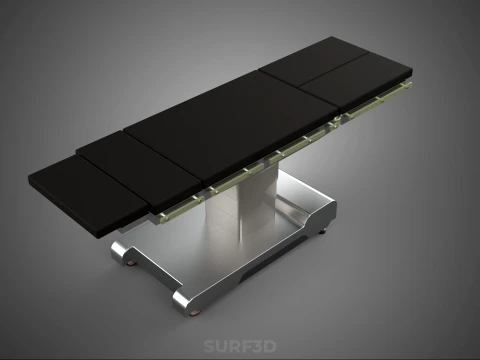 STANDARD MODULAR SURGICAL OPERATING TABLE BED SURGERY BENCH SEAT 3D Model