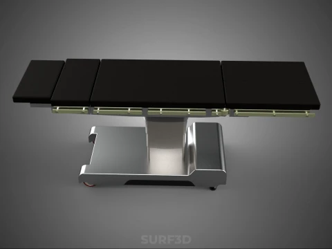 STANDARD MODULAR SURGICAL OPERATING TABLE BED SURGERY BENCH SEAT 3D Model