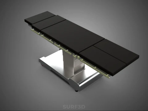 STANDARD MODULAR SURGICAL OPERATING TABLE BED SURGERY BENCH SEAT 3D Model