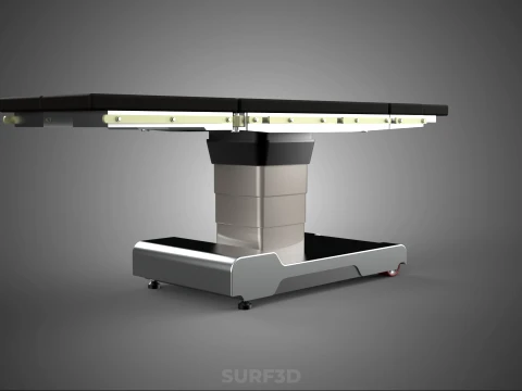 STANDARD MODULAR SURGICAL OPERATING TABLE BED SURGERY BENCH SEAT 3D Model