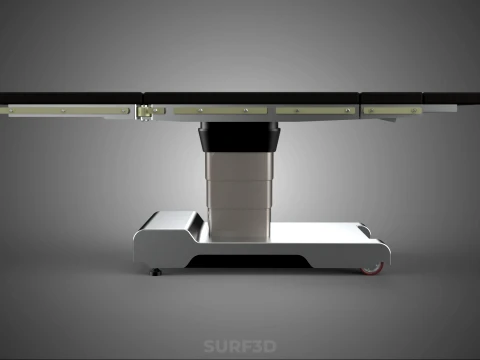 STANDARD MODULAR SURGICAL OPERATING TABLE BED SURGERY BENCH SEAT 3D Model