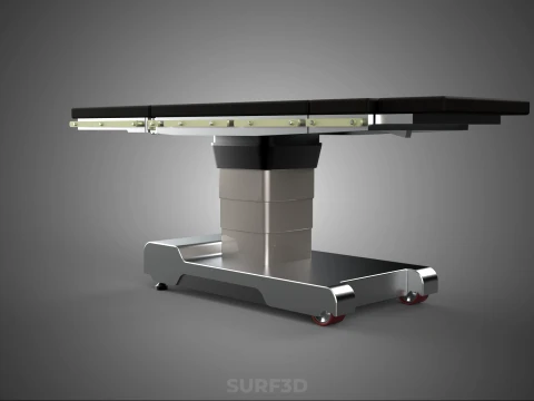 STANDARD MODULAR SURGICAL OPERATING TABLE BED SURGERY BENCH SEAT 3D Model