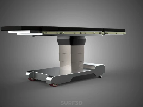 STANDARD MODULAR SURGICAL OPERATING TABLE BED SURGERY BENCH SEAT 3D Model