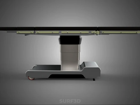 STANDARD MODULAR SURGICAL OPERATING TABLE BED SURGERY BENCH SEAT 3D Model