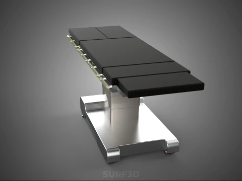 STANDARD MODULAR SURGICAL OPERATING TABLE BED SURGERY BENCH SEAT 3D Model