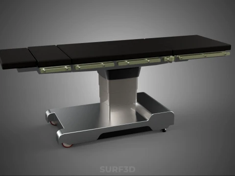 STANDARD MODULAR SURGICAL OPERATING TABLE BED SURGERY BENCH SEAT 3D Model