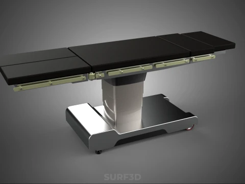 STANDARD MODULAR SURGICAL OPERATING TABLE BED SURGERY BENCH SEAT 3D Model