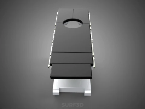 MODULAR SURGICAL OPERATING TABLE BED SURGERY ACCESS HOLE PORT 3D Model
