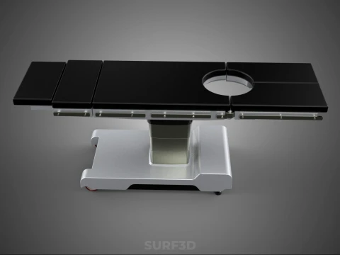 MODULAR SURGICAL OPERATING TABLE BED SURGERY ACCESS HOLE PORT 3D Model