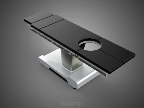 MODULAR SURGICAL OPERATING TABLE BED SURGERY ACCESS HOLE PORT 3D Model