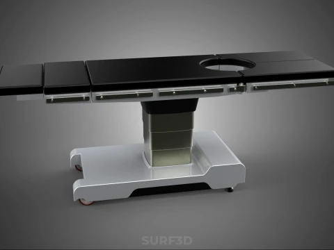 MODULAR SURGICAL OPERATING TABLE BED SURGERY ACCESS HOLE PORT 3D Model