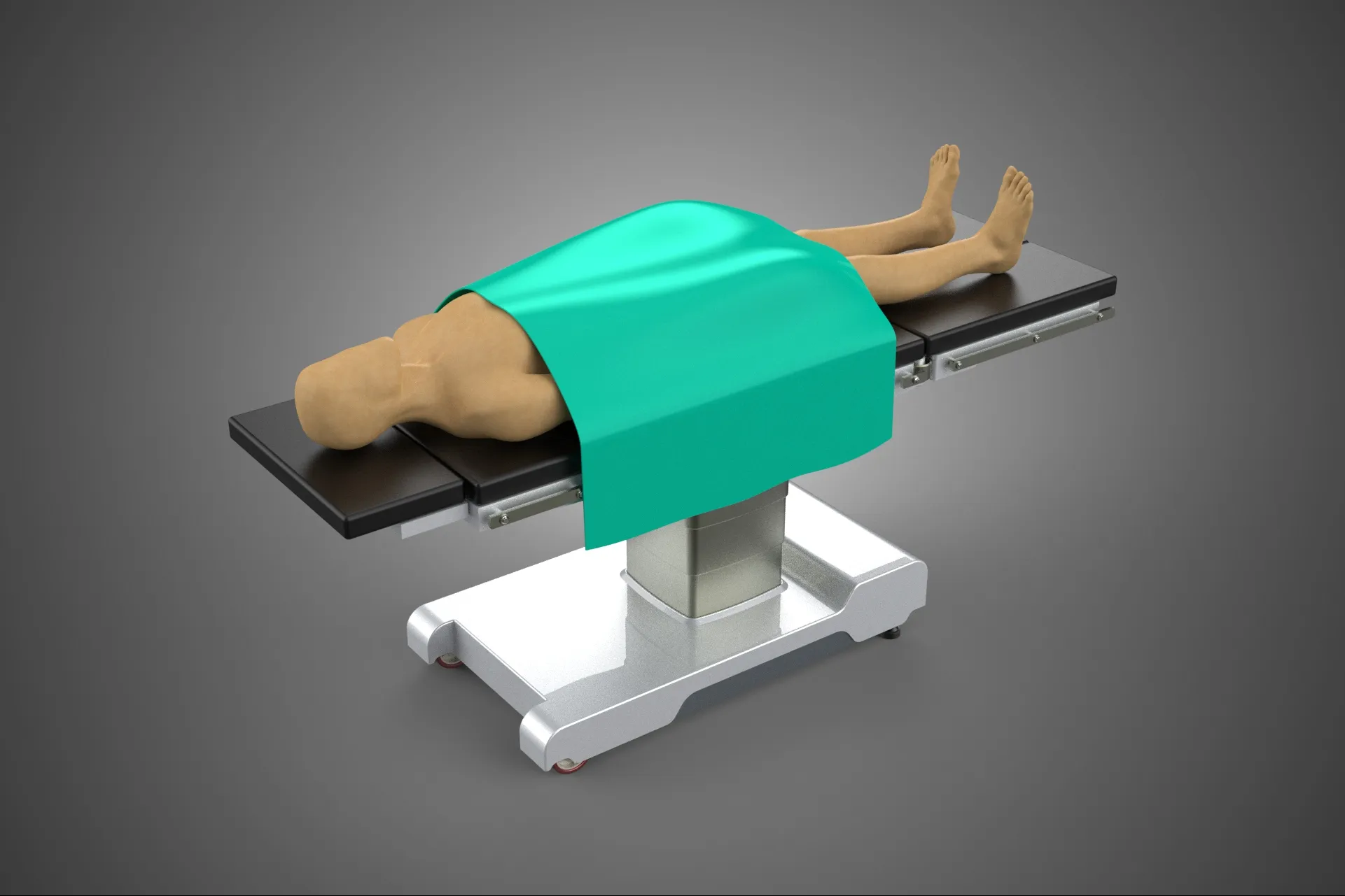 MANEQUIM DE CORPO HUMANO M&Eacute;DICA CIR&Uacute;RGICA MESA DE OPERA&Ccedil;&Atilde;O CAMA Modelo 3D .c4d .max .obj .3ds .fbx .stl .blend 