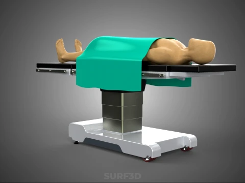MANEQUIM DE CORPO HUMANO M&Eacute;DICA CIR&Uacute;RGICA MESA DE OPERA&Ccedil;&Atilde;O CAMA Modelo 3D
