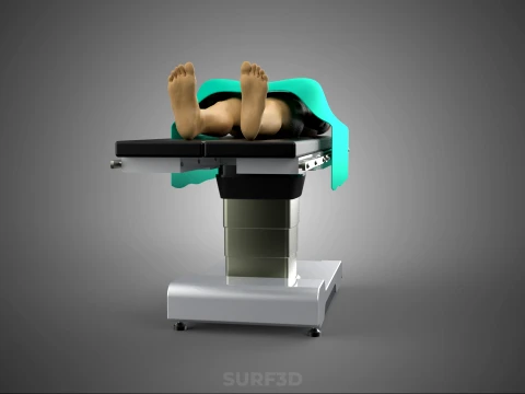 MANEQUIM DE CORPO HUMANO M&Eacute;DICA CIR&Uacute;RGICA MESA DE OPERA&Ccedil;&Atilde;O CAMA Modelo 3D