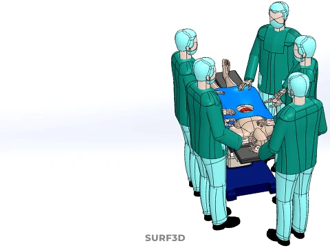 SURGICAL MEDICAL STAFF TEAM PATIENT DOCTOR PHYSICIAN SURGEON LAB 3D Model
