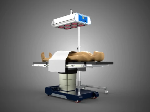 MEDICAL INFRARED LIGHT LAMP RED LED THERAPY DEVICE PATIENT CARE 3D Model
