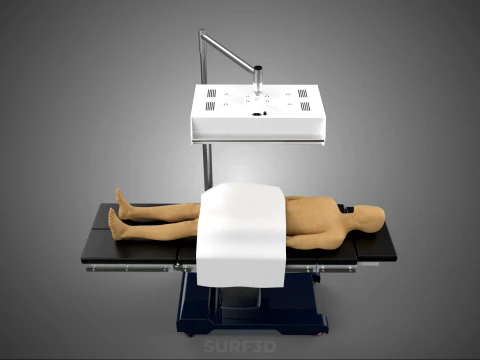 MEDICAL INFRARED LIGHT LAMP RED LED THERAPY DEVICE PATIENT CARE 3D Model