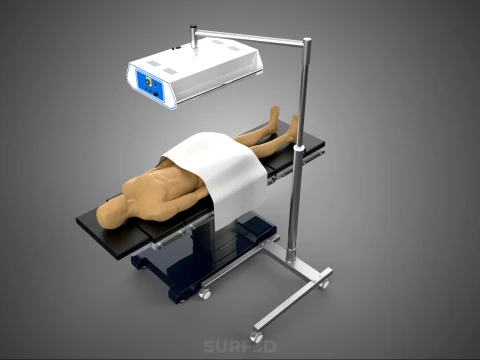 MEDICAL INFRARED LIGHT LAMP RED LED THERAPY DEVICE PATIENT CARE 3D Model