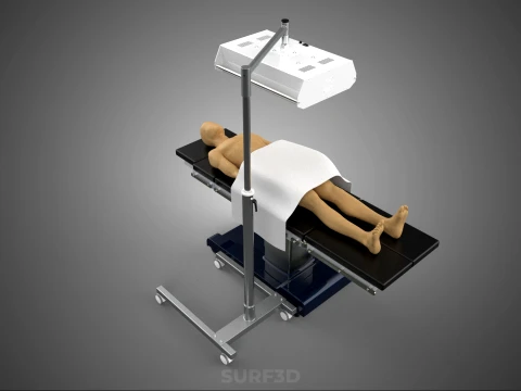 MEDICAL INFRARED LIGHT LAMP RED LED THERAPY DEVICE PATIENT CARE 3D Model