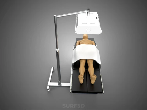 MEDICAL INFRARED LIGHT LAMP RED LED THERAPY DEVICE PATIENT CARE 3D Model