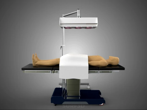 MEDICAL INFRARED LIGHT LAMP RED LED THERAPY DEVICE PATIENT CARE 3D Model