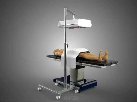 MEDICAL INFRARED LIGHT LAMP RED LED THERAPY DEVICE PATIENT CARE 3D Model
