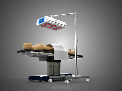 MEDICAL INFRARED LIGHT LAMP RED LED THERAPY DEVICE PATIENT CARE 3D Model