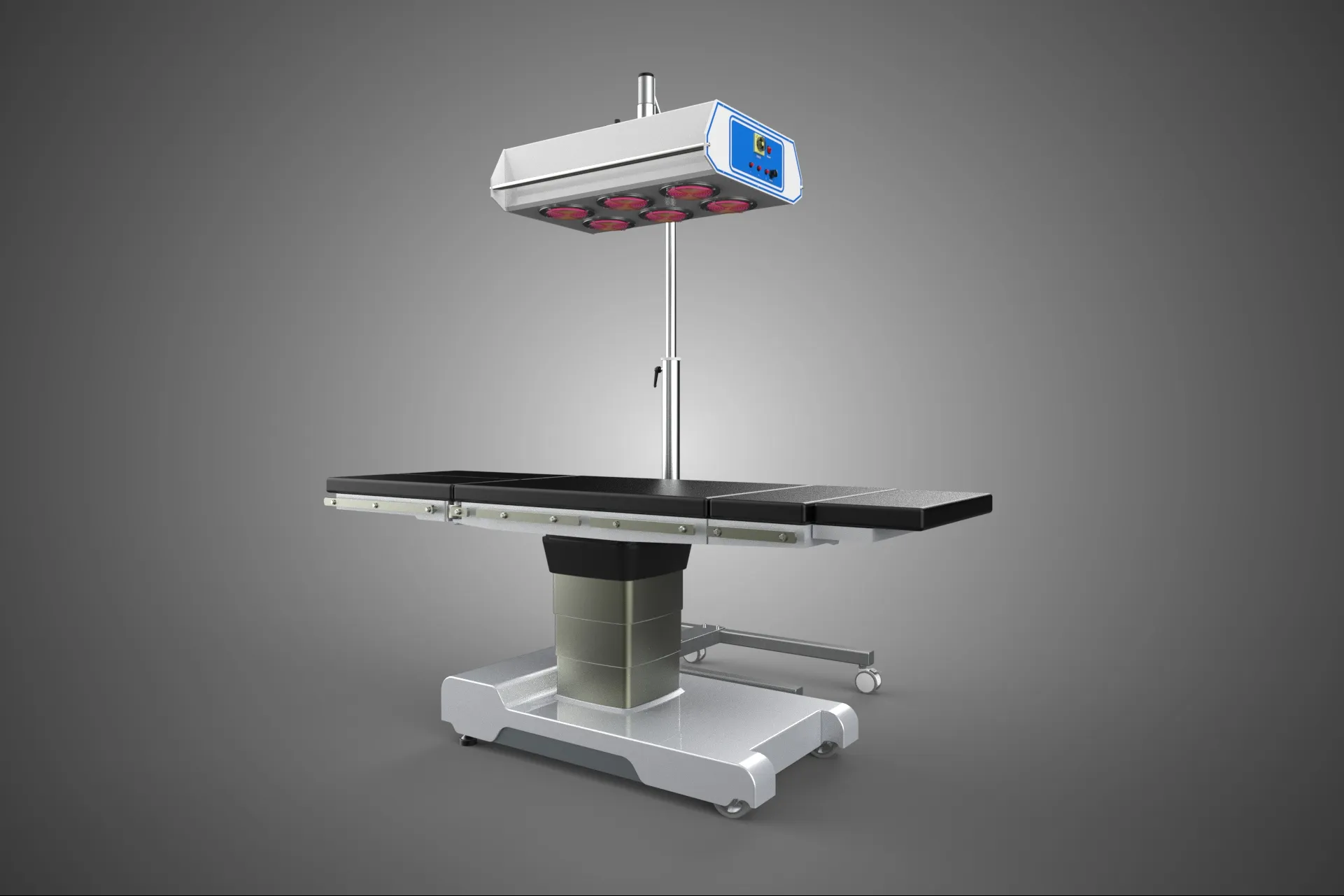 MEDICAL BED INFRA RED LIGHT LAMP LED PHYSIO PHOTO THERAPY DEVICE 3D Model .c4d .max .obj .3ds .fbx .stl .blend 
