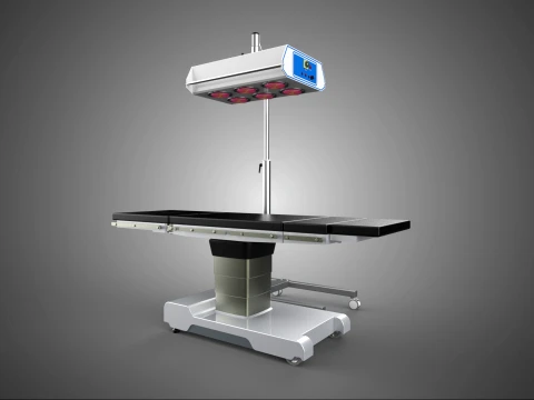 MEDICAL BED INFRA RED LIGHT LAMP LED PHYSIO PHOTO THERAPY DEVICE 3D Model