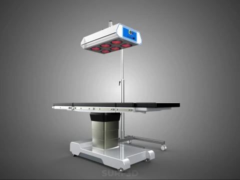 MEDICAL BED INFRA RED LIGHT LAMP LED PHYSIO PHOTO THERAPY DEVICE 3D Model