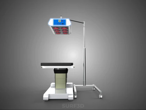 MEDICAL INFRARED RED LIGHT LAMP LED MACHINE PHYSIOTHERAPY WARMER 3D Model