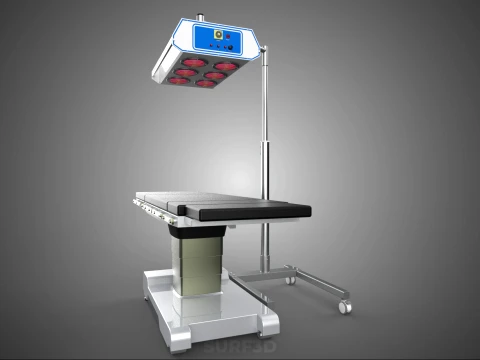 MEDICAL INFRARED RED LIGHT LAMP LED MACHINE PHYSIOTHERAPY WARMER 3D Model