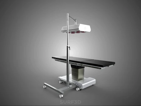 MEDICAL INFRARED RED LIGHT LAMP LED MACHINE PHYSIOTHERAPY WARMER 3D Model