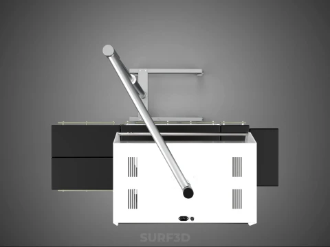 MEDICAL INFRARED RED LIGHT LAMP LED MACHINE PHYSIOTHERAPY WARMER 3D Model