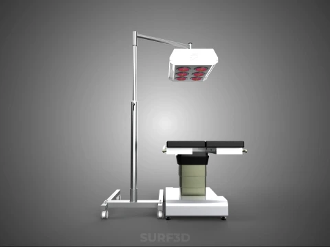 MEDICAL INFRARED RED LIGHT LAMP LED MACHINE PHYSIOTHERAPY WARMER 3D Model