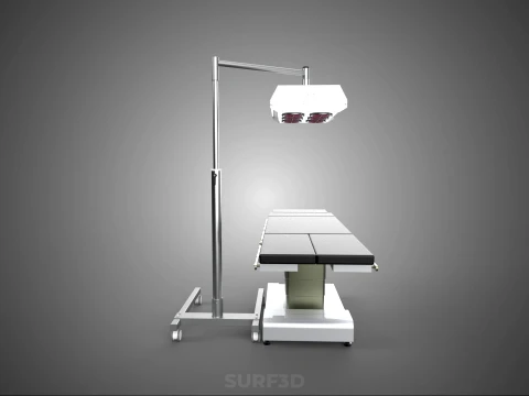 MEDICAL INFRARED RED LIGHT LAMP LED MACHINE PHYSIOTHERAPY WARMER 3D Model
