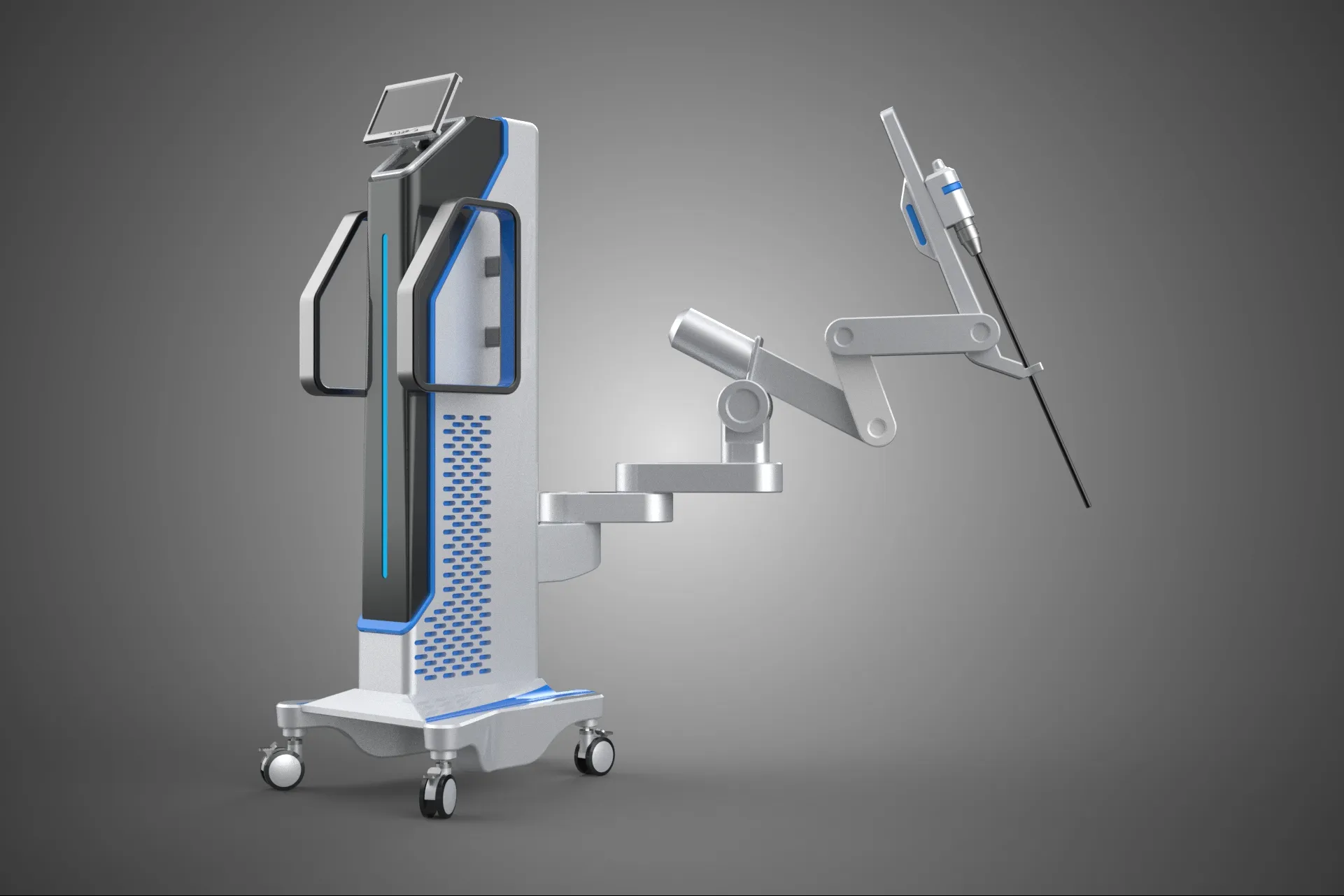 MEDICAL ROBOTIC ARM SURGERY SURGICAL ROBOT OPERATION SURGEON BOT 3D Model .c4d .max .obj .3ds .fbx .stl .blend