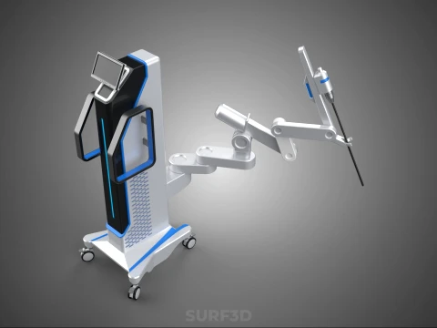 MEDICAL ROBOTIC ARM SURGERY SURGICAL ROBOT OPERATION SURGEON BOT 3D Model
