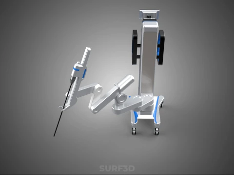 MEDICAL ROBOTIC ARM SURGERY SURGICAL ROBOT OPERATION SURGEON BOT 3D Model
