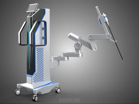 MEDICAL ROBOTIC ARM SURGERY SURGICAL ROBOT OPERATION SURGEON BOT 3D Model