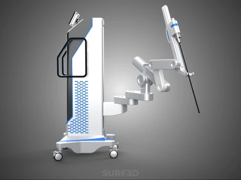 MEDICAL ROBOTIC ARM SURGERY SURGICAL ROBOT OPERATION SURGEON BOT 3D Model